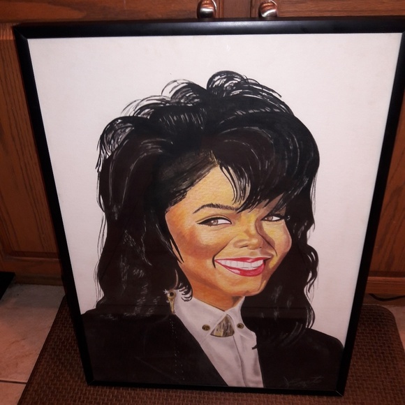 J Buton Other - JANET JACKSON Beautiful Artwork Signed by J Burton
